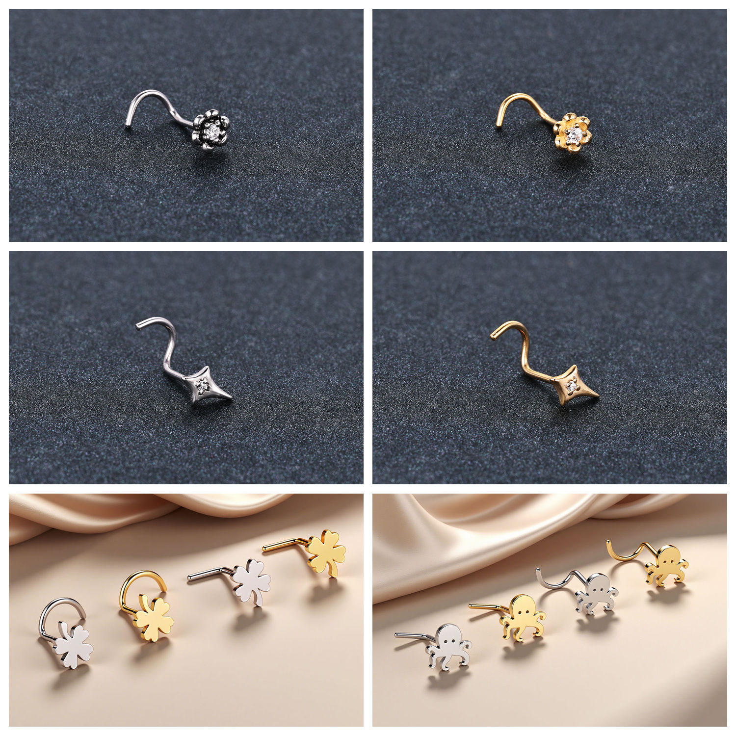 ZS 1 Adet Altın Rengi 316L Pas - Zs Body Jewelry incelemesi ve fiyatı
