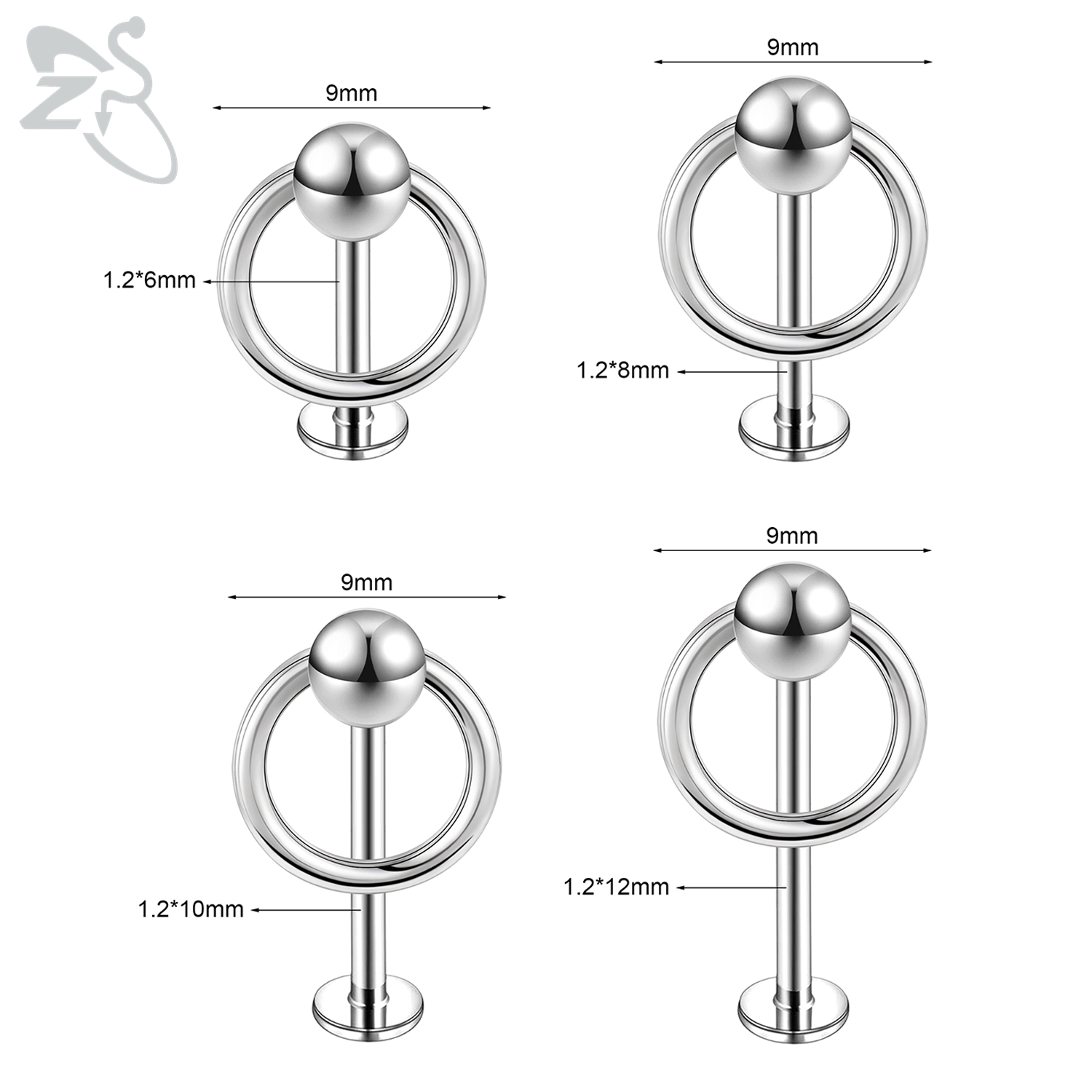 ZS 1 Parça 6/8/10/12 MM Paslan - Zs Body Jewelry incelemesi ve fiyatı